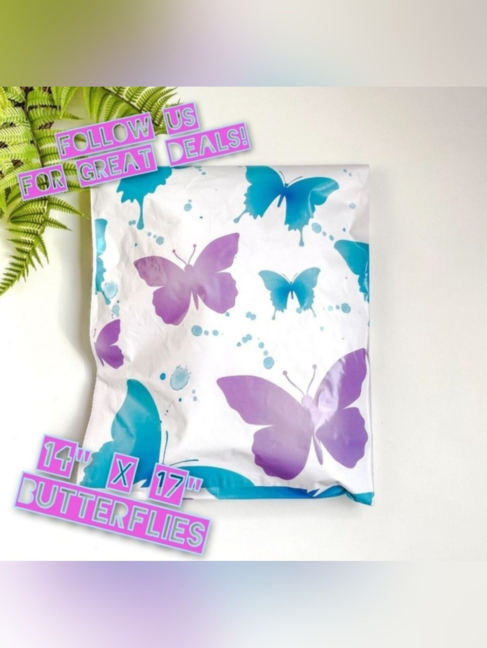 NEW 14"x17" Polymailers (20x) - Butterflies